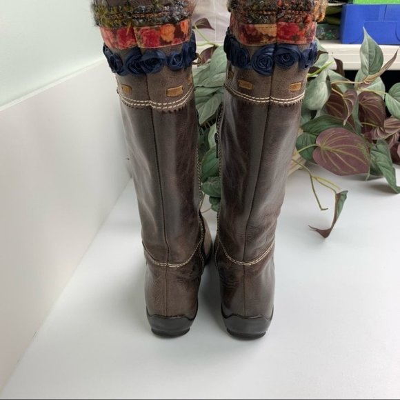 𝅺Brown's Couture Sacha Brown  Leather Tall Boots - Picture 3 of 6